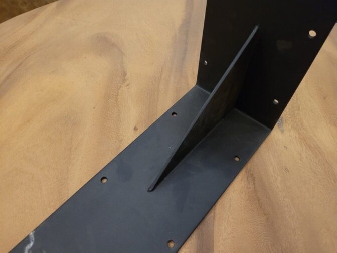 Metalen schapdrager - zwart 30x40cm - per stuk