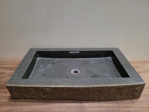 Wasbak natuursteen  FL21300 - 80x46x12cm