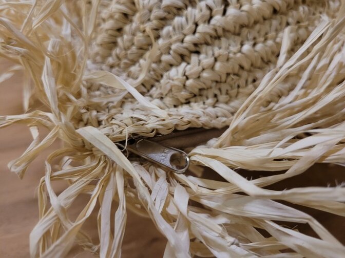 Kussen van gevlochten riet 50x50cm - Ibiza stijl