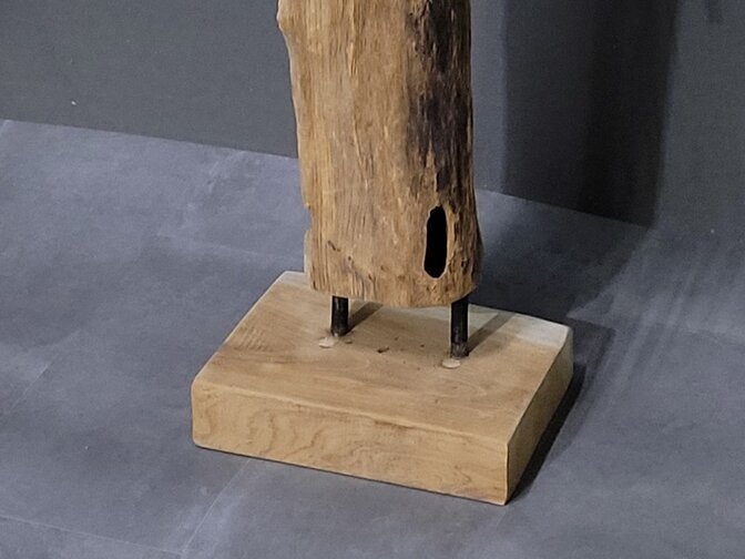 Rustiek wijnrek voor 4 flessen