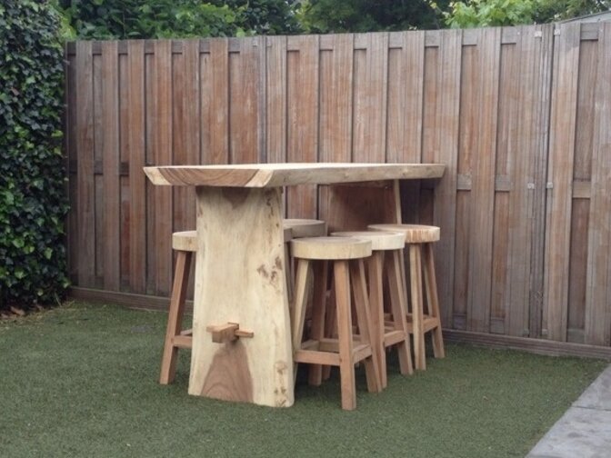 Boomstam bartafel 80x240