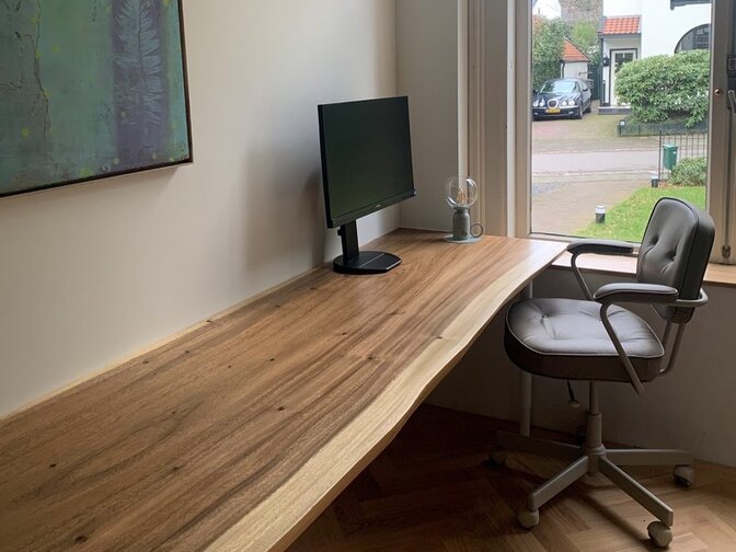 Suar bureaublad / werkblad 65/70 x 300cm