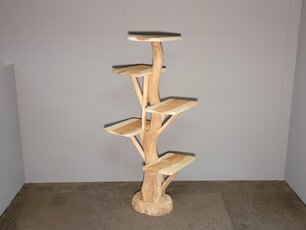 Katten krabpaal of Etagere suarhout 150cm