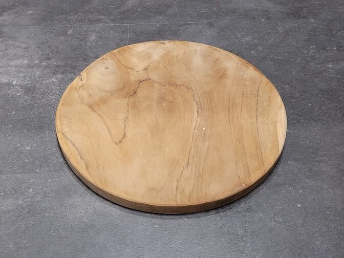 Teak wortelhout schijf 40x4cm