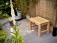 Teak tuinbank Bergamo 60cm zonder rugleuning