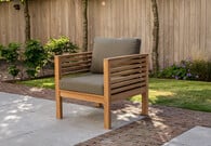 Teak loungestoel