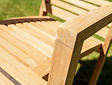 Teak tuinstoel Torino horizontaal