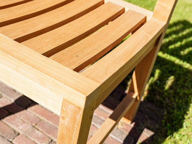 Tuinstoel teak Bergamo zonder arml.