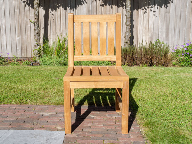Tuinstoel teak Bergamo zonder arml.