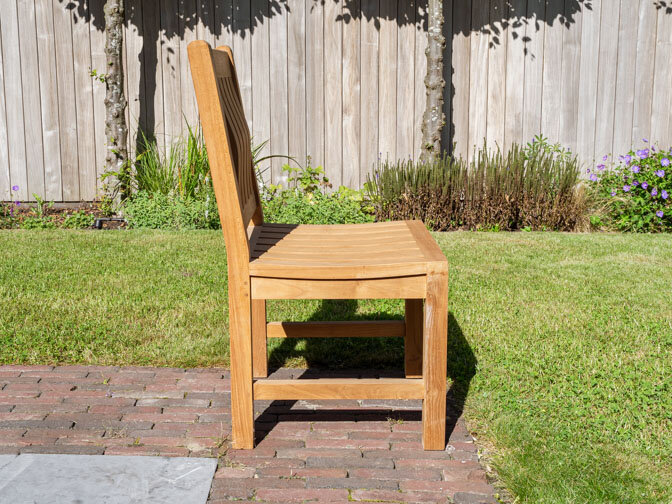 Tuinstoel teak Bergamo zonder arml.