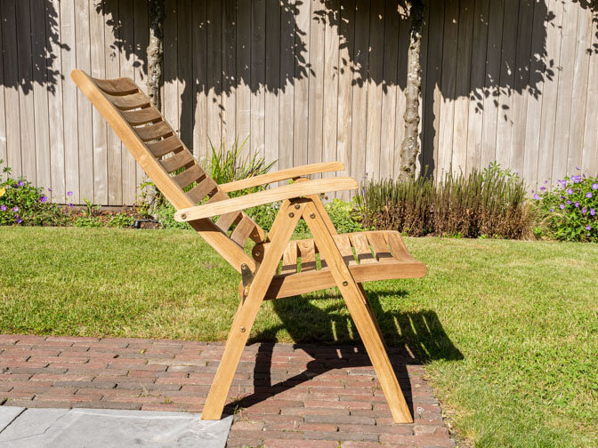 Teak tuinstoel verstelbaar Genova
