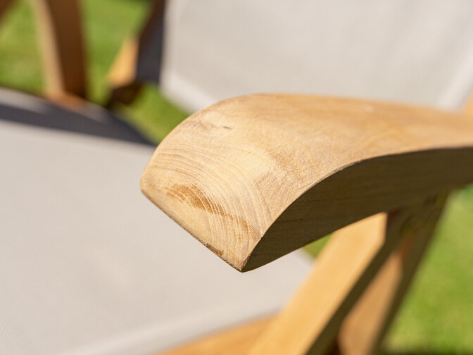 Teak tuinstoel Genova Batyline Taupe