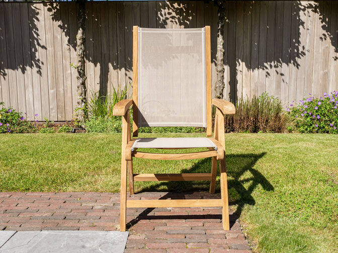 Teak tuinstoel Genova Batyline Taupe