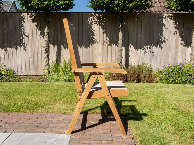 Teak tuinstoel Genova Batyline Taupe