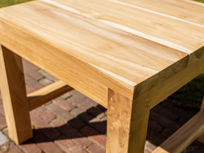 Teak tuinstoel Napoli zonder armleuning