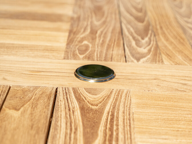 Teak tuintafel Toscane  rond 115cm