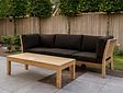 3/4 persoons teak loungebank New Ibiza met tafel