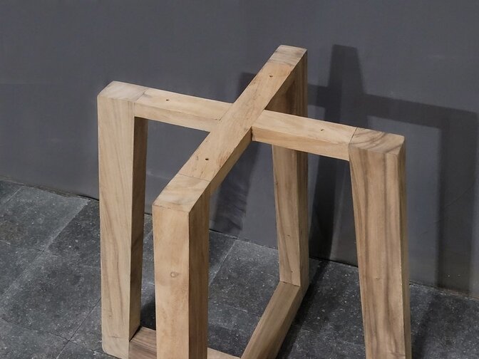 Piramide bartafelpoot - hardhout