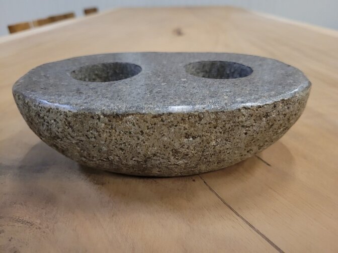 Waxinelichthouder van natuursteen