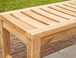 Teak tuinbank zonder rugleuning Bergamo 150cm