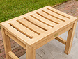 Teak tuinbank Bergamo 60cm zonder rugleuning