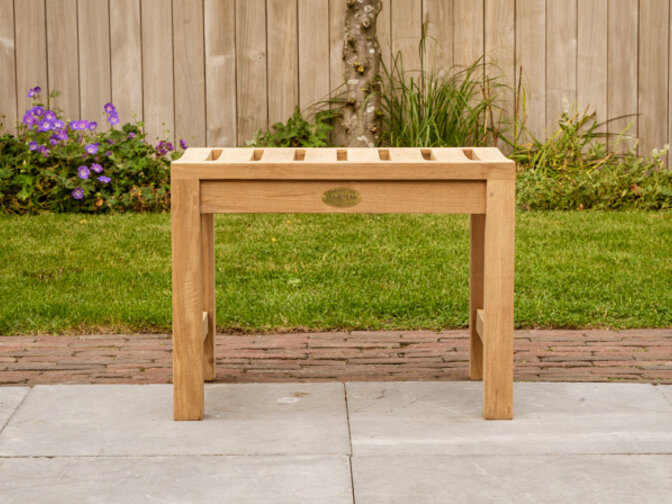 Teak tuinbank Bergamo 60cm zonder rugleuning