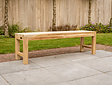 Teak parkbank Napoli zonder rugleuning 150cm