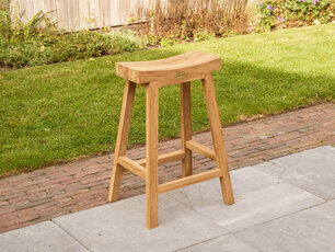 Teak barkruk 72cm