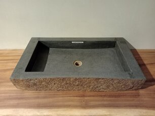 Wasbak natuursteen - 80x46x13cm - FL22080 Wasbak natuursteen - 80x46x13cm - FL22080