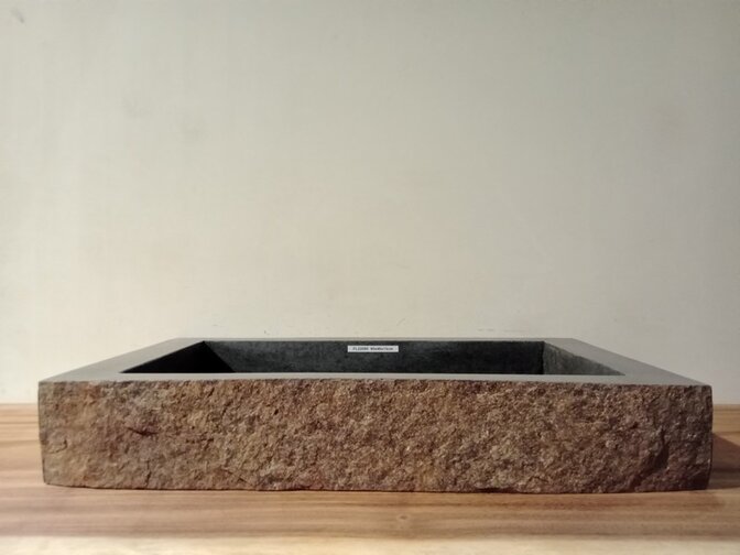 Wasbak natuursteen - 80x46x13cm - FL22080