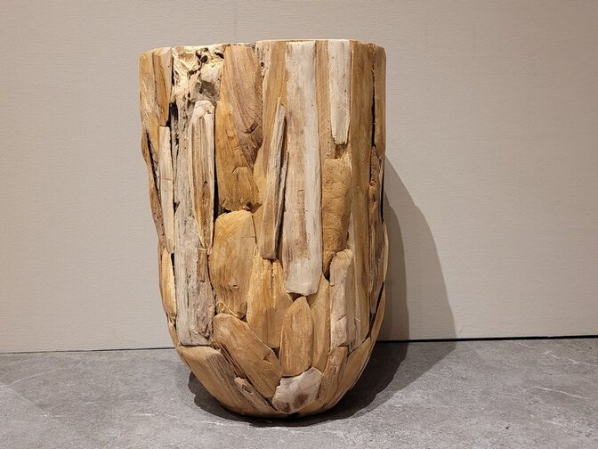 Teak wortelhout vaas  40x60cm