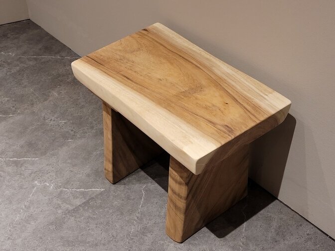 1 persoons boomstambankje 60cm