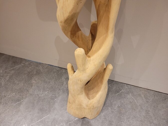 Staande kapstok hardhout - dubbel