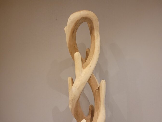 Staande kapstok hardhout - dubbel