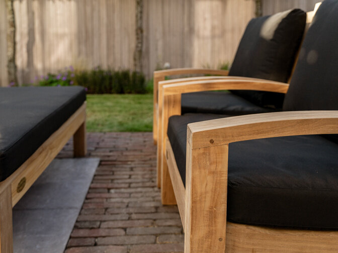 Kussen voor loungestoel Modena - Zwart