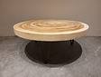 Ronde salontafel op pinpoot 80x31cm