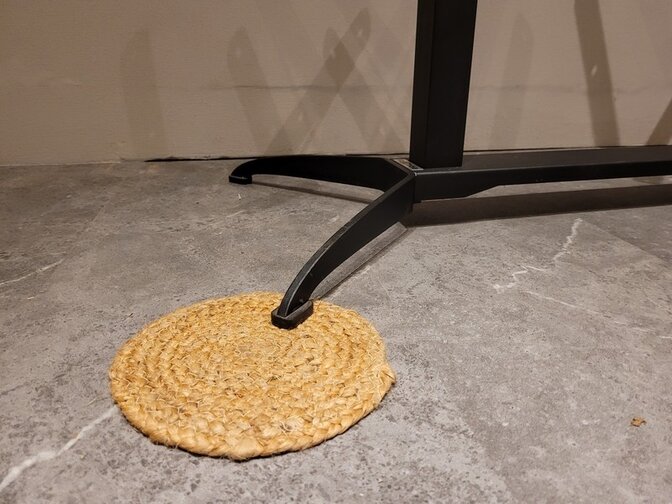 Anti wiebelpoot zwart - enkel  losse poot