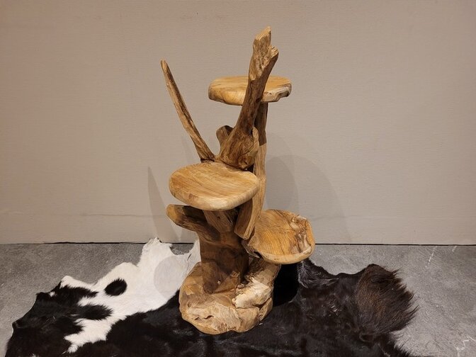 Etagere rustiek teak - 80cm