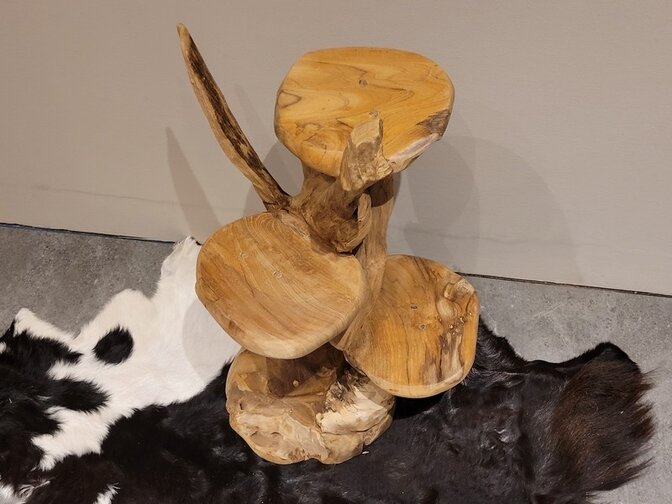 Etagere rustiek teak - 80cm