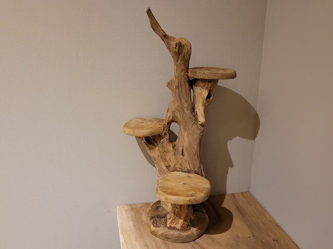 Etagere rustiek teak - 60cm