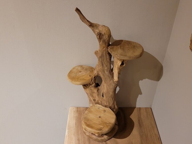 Etagere rustiek teak - 60cm