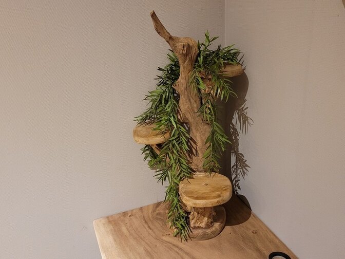 Etagere rustiek teak - 60cm