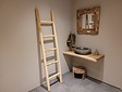 Teakhouten decoratie ladder - 180/200cm