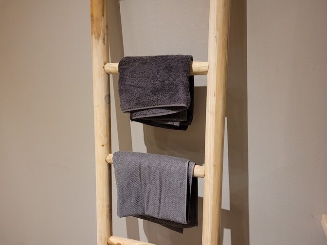 Teakhouten decoratie ladder - 180/200cm