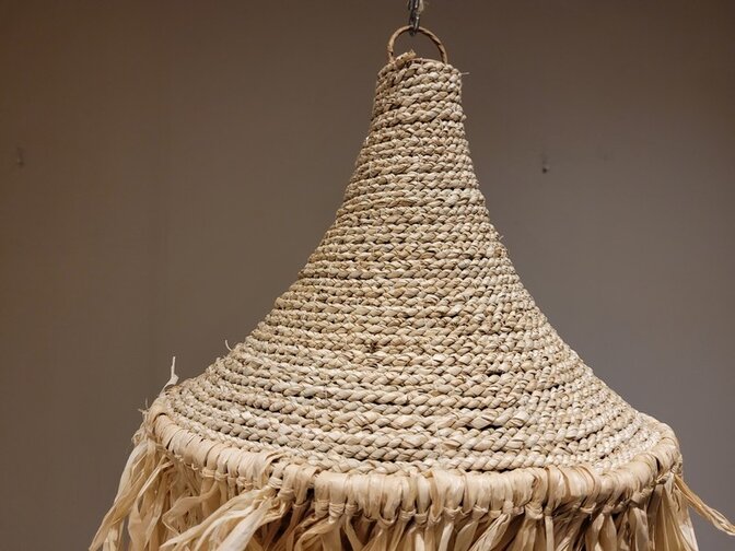 Lampenkap Ibiza stijl 35x25cm