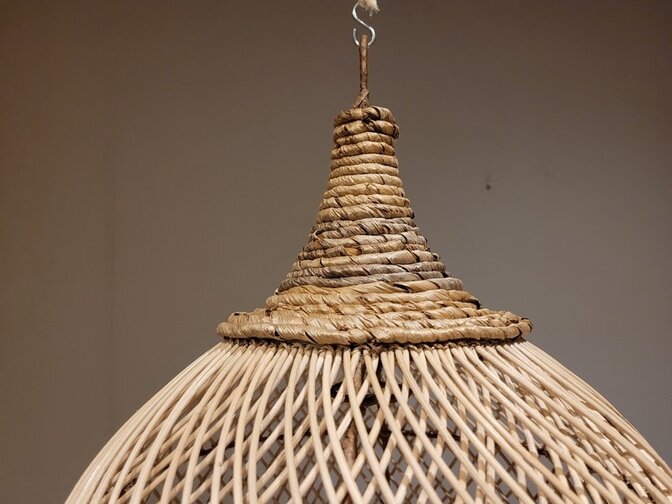 Rieten lampenkap 35x40cm