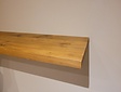 Teak wandplank  210x25x3,5cm - Naturel