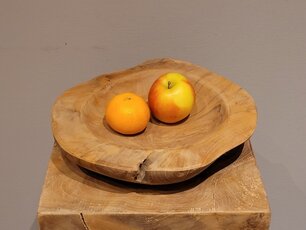 Houten fruitschaal 30cm