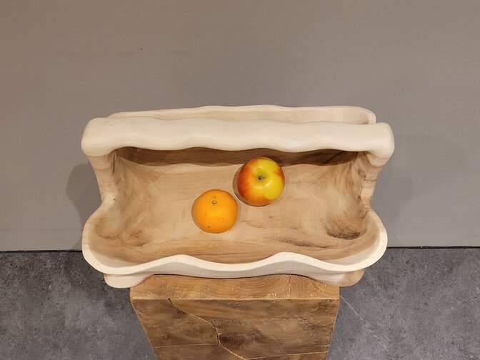Fruitschaal met handvat ± 30x40x25cm
