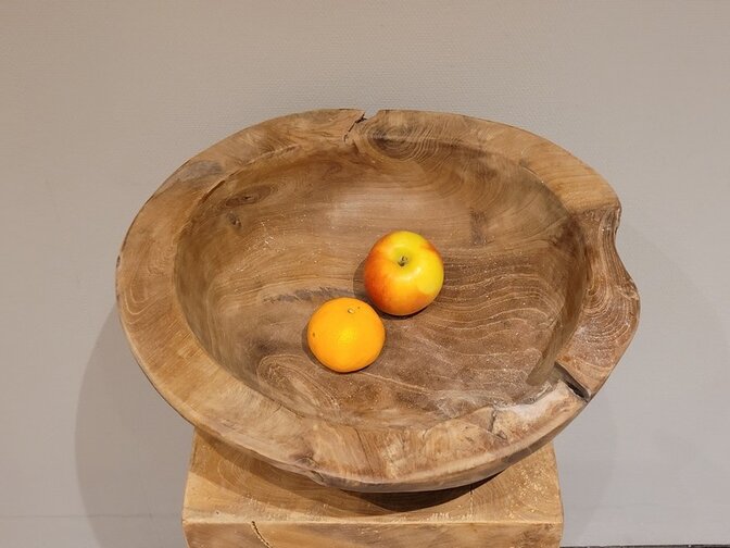 Houten kom  wortelhout - +/- 40 x 20cm